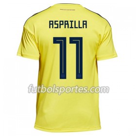 Camisetas Colombia Asprilla 11 Primera Equipacion Mundial 2018